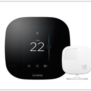 Ecobee 3 The smarter wi-fi thermostat with remote sensor.